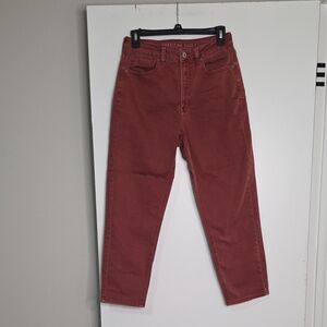 American Eagle Outfitters Women's Skinny Jeans in Rust Red